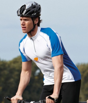 Pánské cyklistické triko s krátkým rukávem James & Nicholson (JN420)