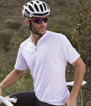Pánské cyklistické triko s krátkým rukávem James & Nicholson (JN512)