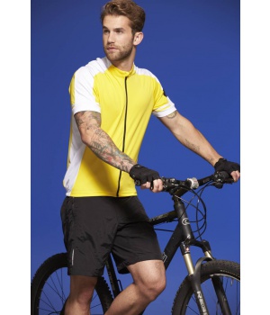Pánské cyklistické triko s krátkým rukávem James & Nicholson (JN454)