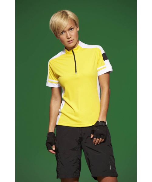 PexSport.cz - Dámský cyklistický dres James & Nicholson Ladies' Bike-T Half Zip