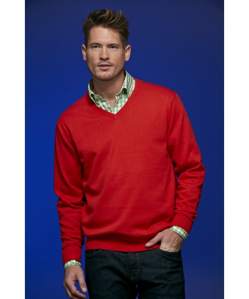 PexSport.cz - Pánský svetr James & Nicholson Men's V-Neck Pullover