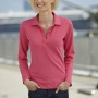 Dámské triko Polo James & Nicholson Ladies' Elastic Polo Long-Sleeved